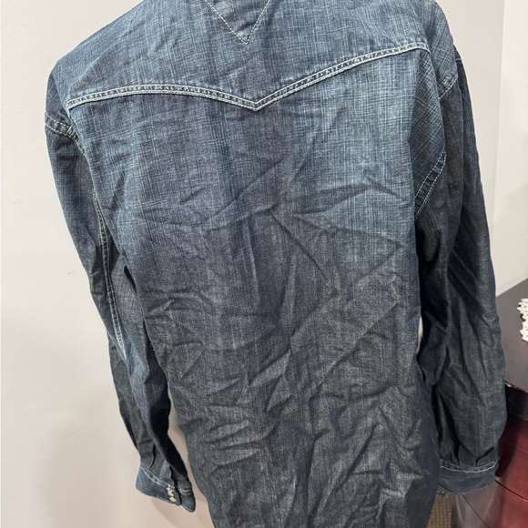 Tommy Hilfiger Dark Blue Denim Shirt - Picture 7 of 10
